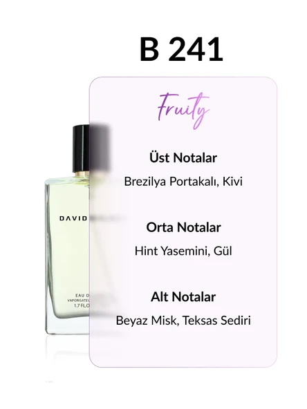 David Walker VALENCIA B241 Exclusive 50 ml Kadın Parfüm | Fruity ürün görseli 1