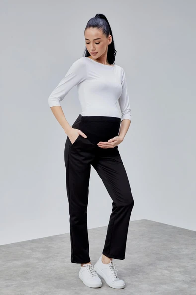 Luvmabelly MYRA8310 - Dalgıç Kumaş Hamile Pantolonu ürün görseli 1