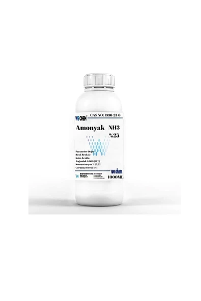 WE CHEM Amonyak Nh3 %25 1000 Ml Chem Pure ürün görseli 1