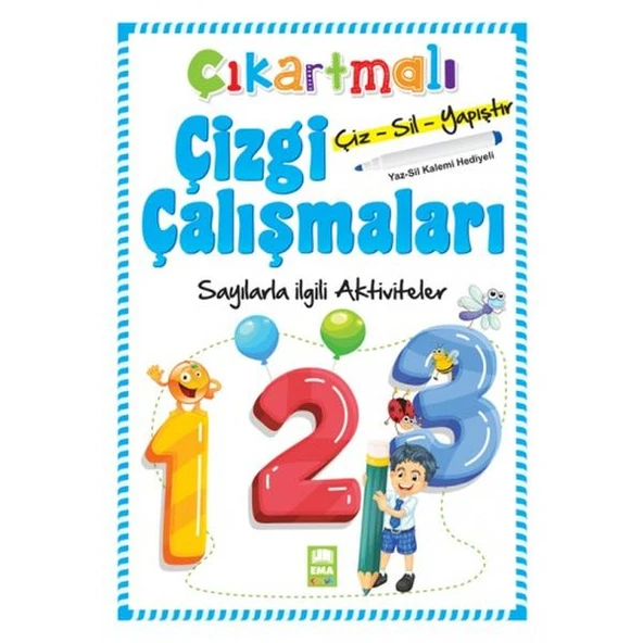Çıkartmalı Çizgi Çalışmaları Sayılarla İlgili Aktiviteler ürün görseli 1