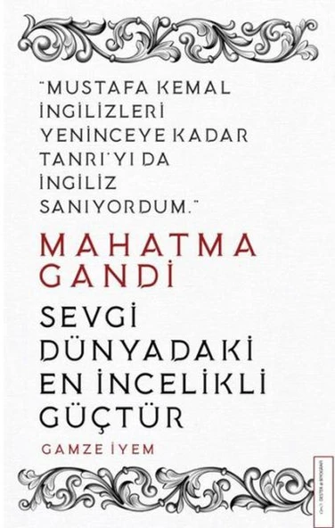 Mahatma Gandi - Sevgi Dünyadaki En İncelikli Güçtür ürün görseli 1