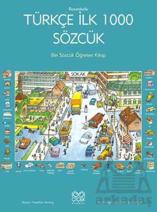 Resimlerle Türkçe İlk 1000 Sözcük - Bin Sözcük Öğreten Kitap ürün görseli 1