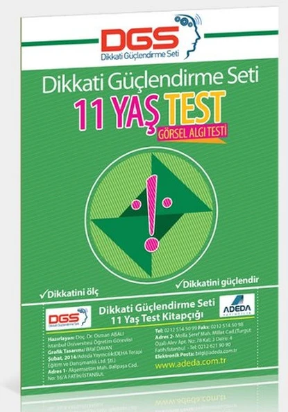 Dikkati Güçlendirme Seti 11 Yaş Test ürün görseli 1