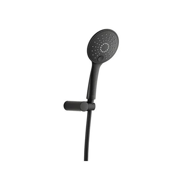 Tema Slim Siyah Askılı Duş Seti 52020-2M - Resim 2