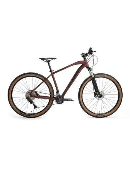 BİSAN MTX 7600 ERKEK DAĞ BİSİKLETİ 43 CM HD 27.5 JANT 20 VİTES MAT KOYU BORDO SİYAH ürün görseli 1