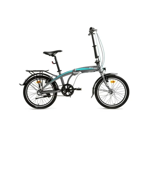BİSAN FX 3500-NX3 KATLANIR BİSİKLET 32CM V 20 JANT NEX.3 VİTES METALİK GRİ MAVİ ürün görseli 1