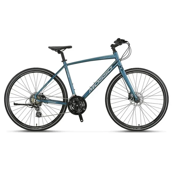MOSSO LEGARDA-PRO-X21-MDM ERKEK ŞEHİR BİSİKLETİ 560H HD 28 JANT 21 VİTES MAVİ GÜMÜŞ ürün görseli 1