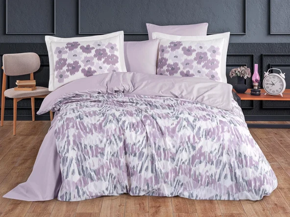 Hobby Çift Kişilik Poplin Nevresim Penny Lila ürün görseli 1