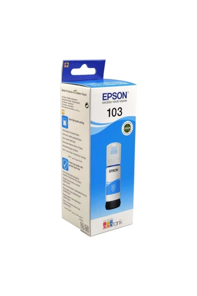 EPSON   Mürekkep Orj. T103 Cyan 65ml - Resim 2
