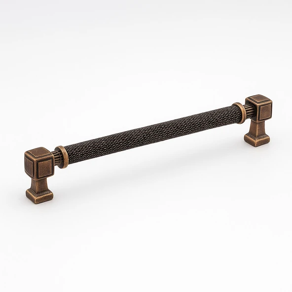 Talas Tırtıklı 256 mm Antik Bakır Metal Kulp Dayanıklı Kulpları Mobilya Çekmece Dolap Kapak Kulpu ürün görseli 1