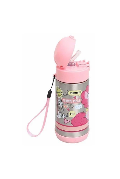pony Ott44069 Metal Matara Pembe 23632 - Resim 2