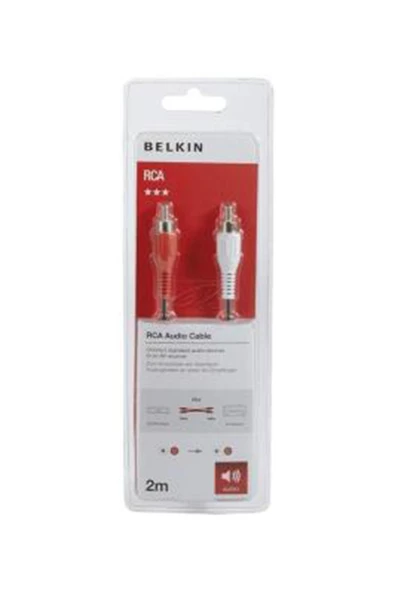 Belkin 2xRca/2xRca M/M RCA 2Metre Ses Kablosu f3y097bf2m ürün görseli 1