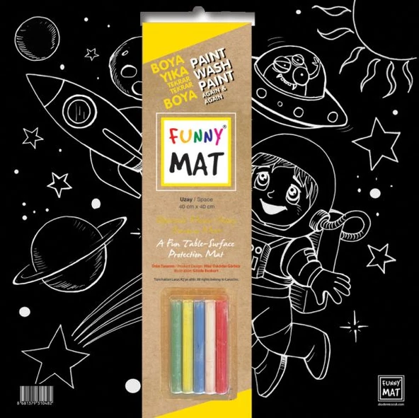 Funny Mat Black Uzay (Tebeşirli) ürün görseli 1