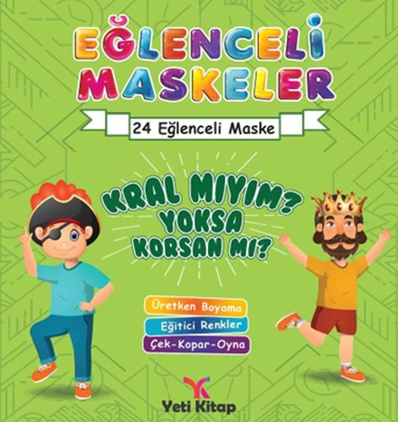 Eğlenceli maskeler kral mıyım yoksa korsan mı? ürün görseli 1