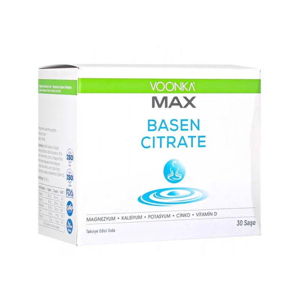 Voonka Max Basen Citrate Takviye Edici Gıda 30 Şase ürün görseli 1