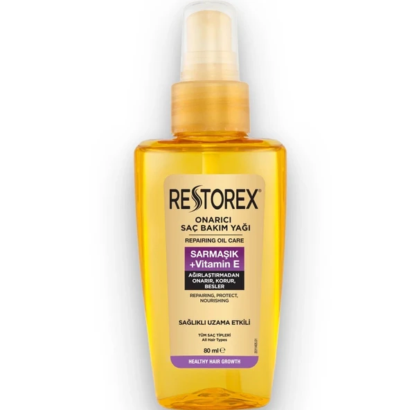 Restorex Sarmaşık Vitamin E Onarıcı Saç Bakım Yağı 80 ml ürün görseli 1
