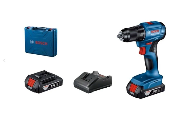 Bosch GSR 185-Li Akülü Darbeli Vidalama (2x2,0Ah) 0.601.9K3.000 ürün görseli 1