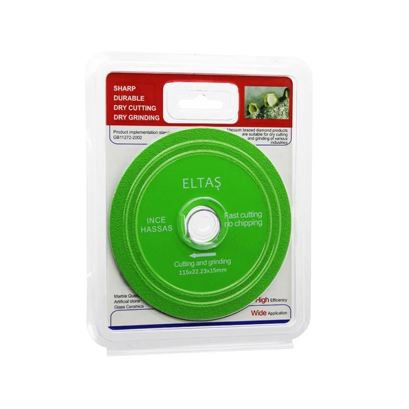 CAM KESME  YEŞİL HASSAS KESİCİ DİSK - TAŞLAMA  115X22X23X15MM-Findit ürün görseli 1