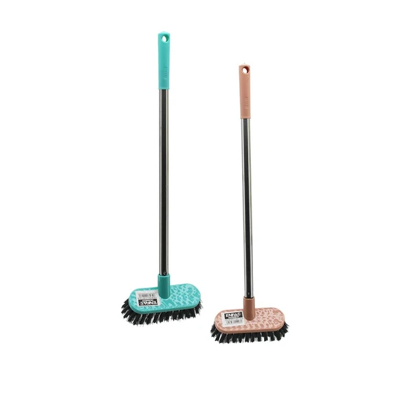 MİNİ TEMİZLİK FIRÇASI  ORTA SERT KILLAR   METAL SAPLI=40CM - 4.5X12.5CM (2818) ürün görseli 1