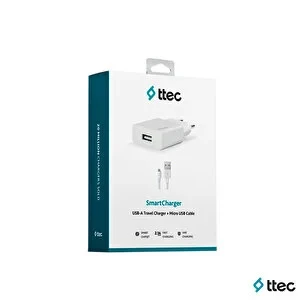 Ttec Smart charger Adaptör + İphone Data ve Şarj Kablosu ürün görseli 1