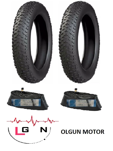meghna IRC 20 Jant 20x4.00 Fat Bike Dış Lastiği X 2 Adet + İç Lastik Seti ürün görseli 1