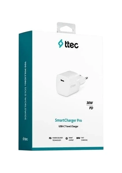 Ttec Smartcharger 30W Pd Usb-C Seyahat Hızlı Şarj Aleti ürün görseli 1