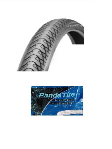 GRL 28 Jant 28x1.75 (700x45) 1 mm Zırhlı Reflektörlü 1151 Bisiklet Dış Lastiği+Panda İç Lastik Seti ürün görseli 1