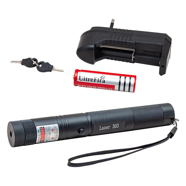 Şarjlı Yeşil Lazer Pointer 100 Mw-Findit - Resim 3