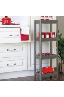 GRİ - ANTRASİT DİKDÖRTGEN RAF ÜNİTESİ PLASTİK-Findit ürün görseli 1