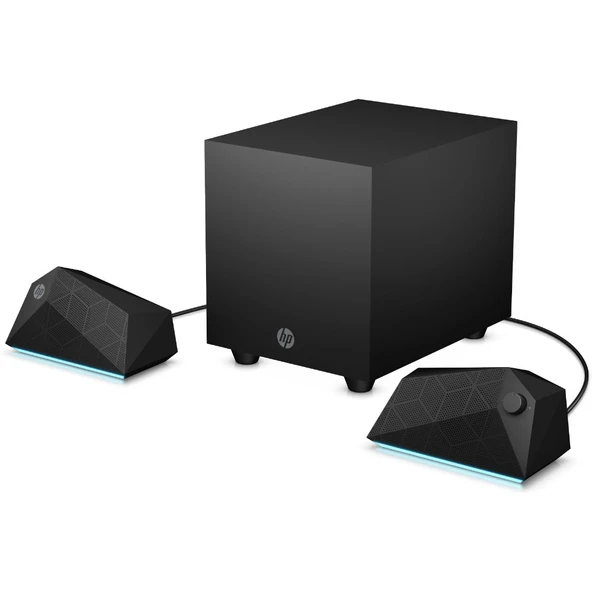 HP X1000 8PB07AA 2.1 30W RMS RGB Gaming Hoparlör Siyah ürün görseli 1