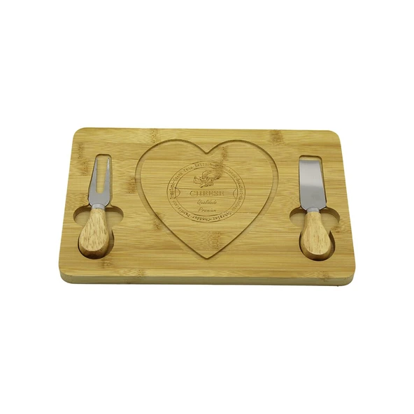 KALPLİ BIÇAK SAĞ-SOLAHŞAP BAMBU KAHVALTI PEYNİR SUNUM PANO2 BIÇAK=AHŞAP SAP19X29CM-1.5CM-Findit ürün görseli 1
