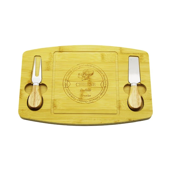 BIÇAK SAĞ-SOL 19X29CM -1.5CM AHŞAP BAMBU KAHVALTI PEYNİR SUNUM TABAK 2PEYNİR BIÇAK=AHŞAP SAPLI-Findit ürün görseli 1