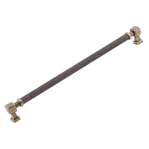 Talas Antik Sarı Tırtıklı Metal Kulp 288 mm Kapak Kulpu Dayanıklı Kulpları Mobilya Çekmece Dolap ürün görseli 1