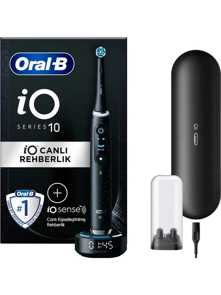 Oral-B iO 10 Şarjlı Diş Fırçası - Kozmik Siyah ürün görseli 1