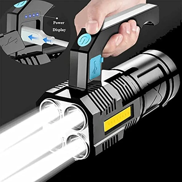 5W USB Şarjlı El Feneri-Findit ürün görseli 1