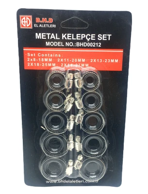 10 PARÇA  METAL HORTUM KELEPÇESİ SET-Findit ürün görseli 1