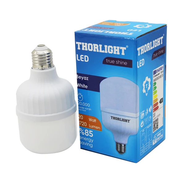THORLIGHT 20W E27 TORCH T-SHAPE BEYAZ LED AMPUL T-20B-Findit ürün görseli 1
