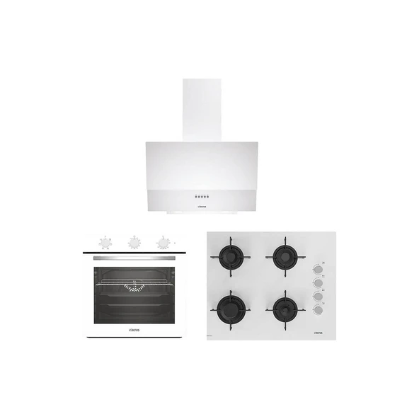 Altus Ala 321 W - Ala 159 Dhw -Ala 540 W Beyaz Ankastre Set ürün görseli 1