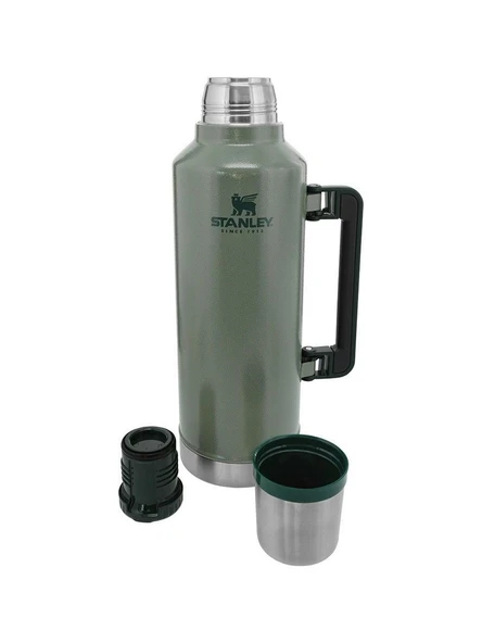 Stanley Klasik Vakumlu 2.3 lt Çelik Termos Yeşil - Resim 5