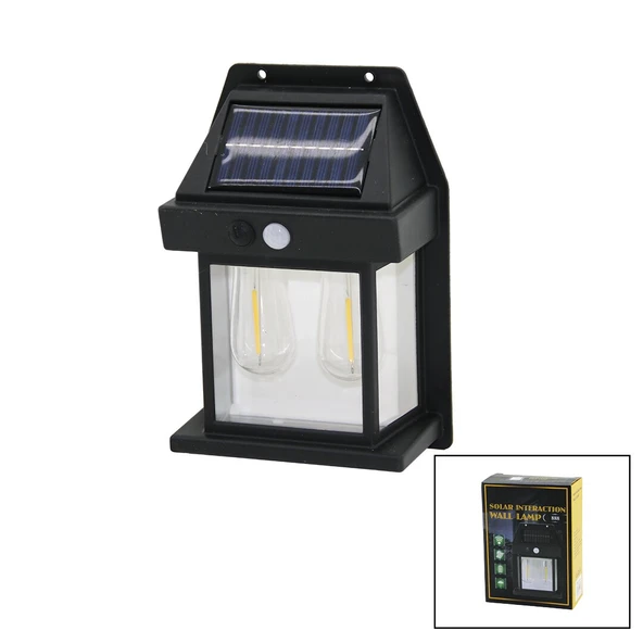 2 LAMBA SOLAR - SENSÖRLÜ APLİK DUVAR LAMBASI DIŞ MEKAN 5.5V - 1W - 1800mAh (2818) ürün görseli 1