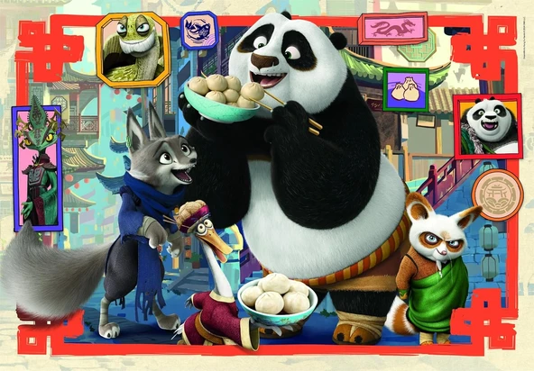 Clementoni 24 Maxi Parça Puzzle Kung Fu Panda - Resim 2