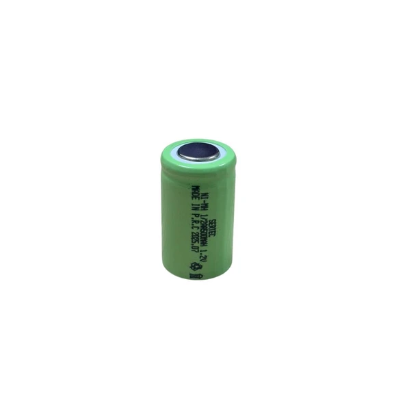 1.2V 500 Mah - 1/2AA - Ni-MH Şarjlı Pil - (Başsız / Flat Head) ürün görseli 1