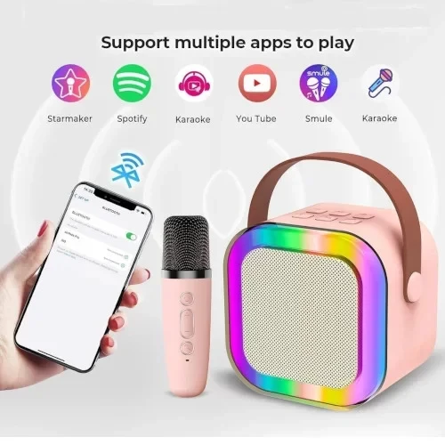 Karaoke Mikrofon Hoparlör Seti Mini (2818) ürün görseli 1