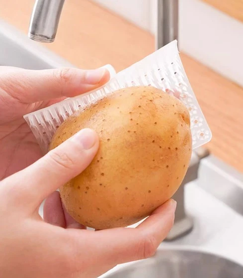 Çok Amaçlı Sebze ve Meyve Temizleme Patates Soyma Fırçası (2818) ürün görseli 1