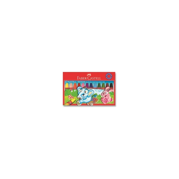Faber-Castell Pastel Boya Red Line Karton Kutu Köşeli 12 Renk ürün görseli 1