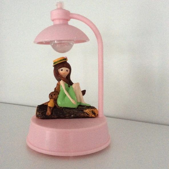 Kız Figürlü Biblo Pembe - Resim 3