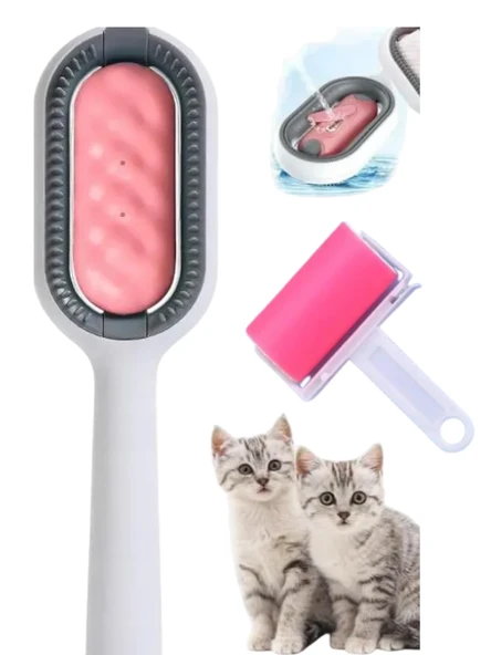 Mucit Home Su Hazneli Kedi Tüy Temizleme Fırçası Tarağı Yıkanabilir Tüy Toplayıcı Rulo Hediye ürün görseli 1