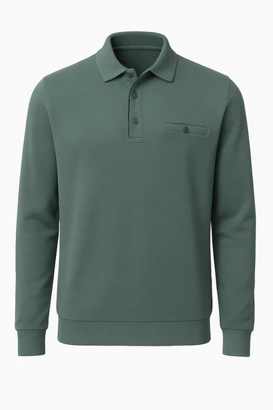 Simenti Regular Fit Polo Yaka Selanik Kazak - 7414 ürün görseli 1