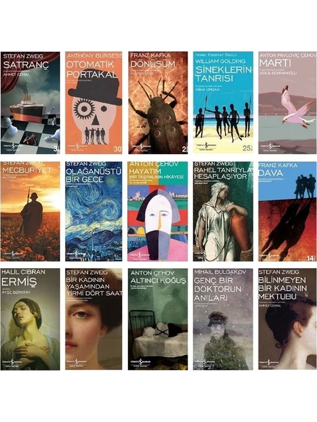 İş Bankası Modern Klasiklerden Seçmeler 15 Kitap Set ürün görseli 1