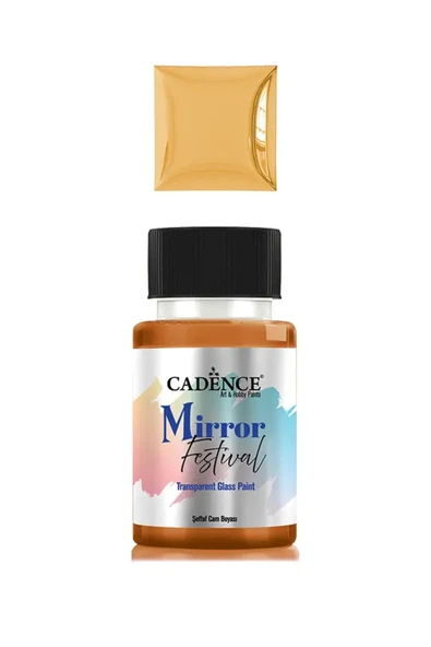 MF04 Antik Altın Cam Boyası Şeffaf 50ML - Cadence Mirror Festival ürün görseli 1